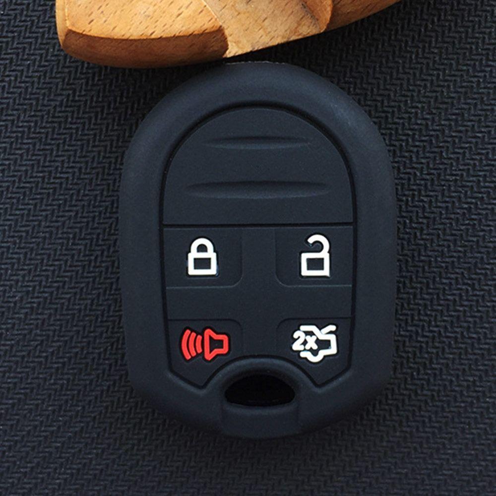 Silicone Silicone Case 4/5 Buttons Car Key Box Accessories Car Key Cover for Ford Car