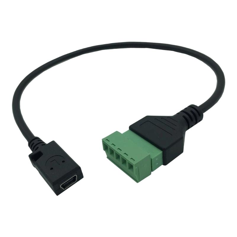 Мини USB 5-контактный Папа/Мама на 5-контактный Клеммный Адаптерный Кабель с Винтовым Креплением Для DIY Электроники и Умных Домашних Устройств