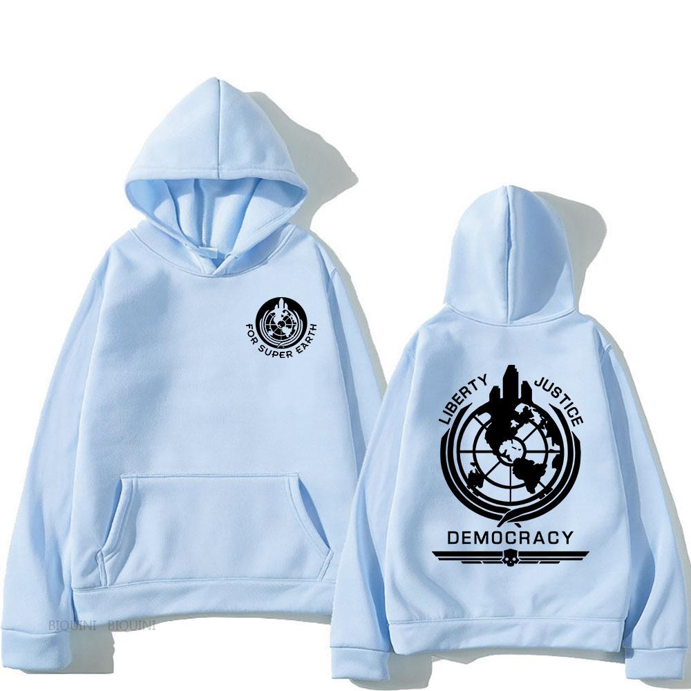 Толстовка Helldivers с капюшоном, удобная толстовка с длинным рукавом для мужчин и женщин на осень/зиму, повседневная толстовка с графическим принтом