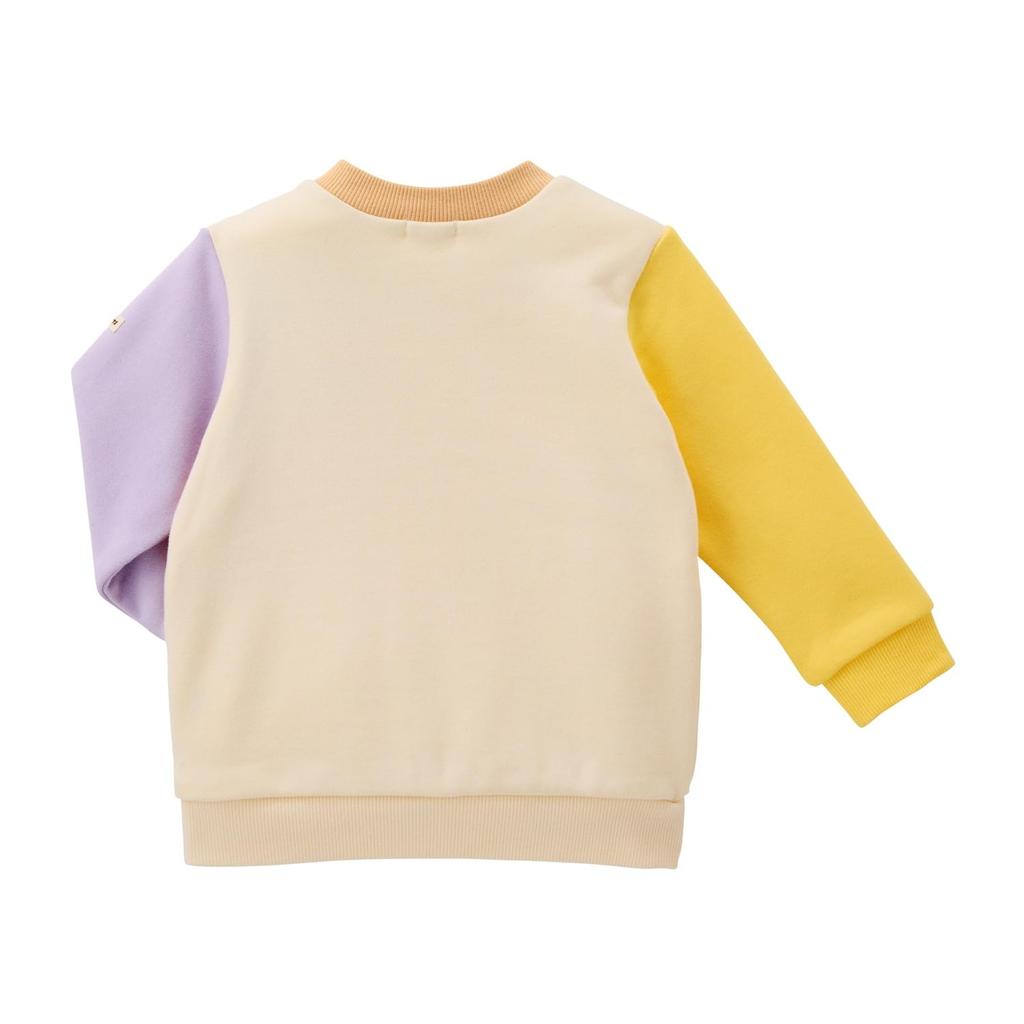 MIKIHOUSE HOT BISCUITS Свитшот для мальчиков и девочек, для младенцев, для детей, 80 см, слоновая кость, 70-5602-688