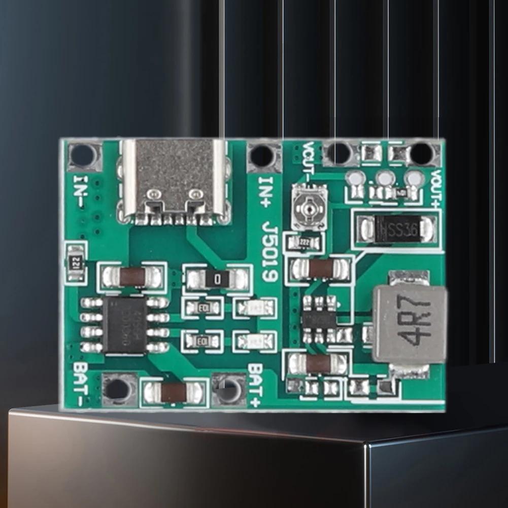 1-2 шт. Модуль повышения напряжения DC-DC Type-C Зарядное устройство TP4056 Плата питания с разрядом DC4.3-27V Повышающий модуль DIY Набор деталей