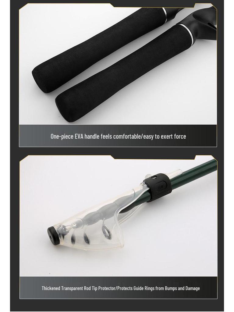 Углепластиковое ультракороткое телескопическое удилище для ловли на приманку с пистолетной рукояткой - Спиннинговое удилище для дальнего заброса