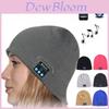 Мягкая теплая шапка бини Bluetooth умная шапка с беспроводным набором наушников и микрофоном-динамиком