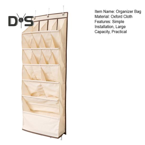 Door Shoe Organizer Hanging Bag Large Capacity Easy Access Simple Installation Versatile Shoe Holder Storage Bag