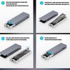 Корпус для жесткого диска M.2 NVME 10 Гбит/с Корпус для жесткого диска со светодиодной подсветкой Простая установка для ПК 2230 2242 2260 2280