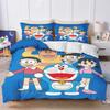 Blue Robot Cartoon Duvet Cover Home Pillowcase Set Adult Bedroom Children Comforter Bedding