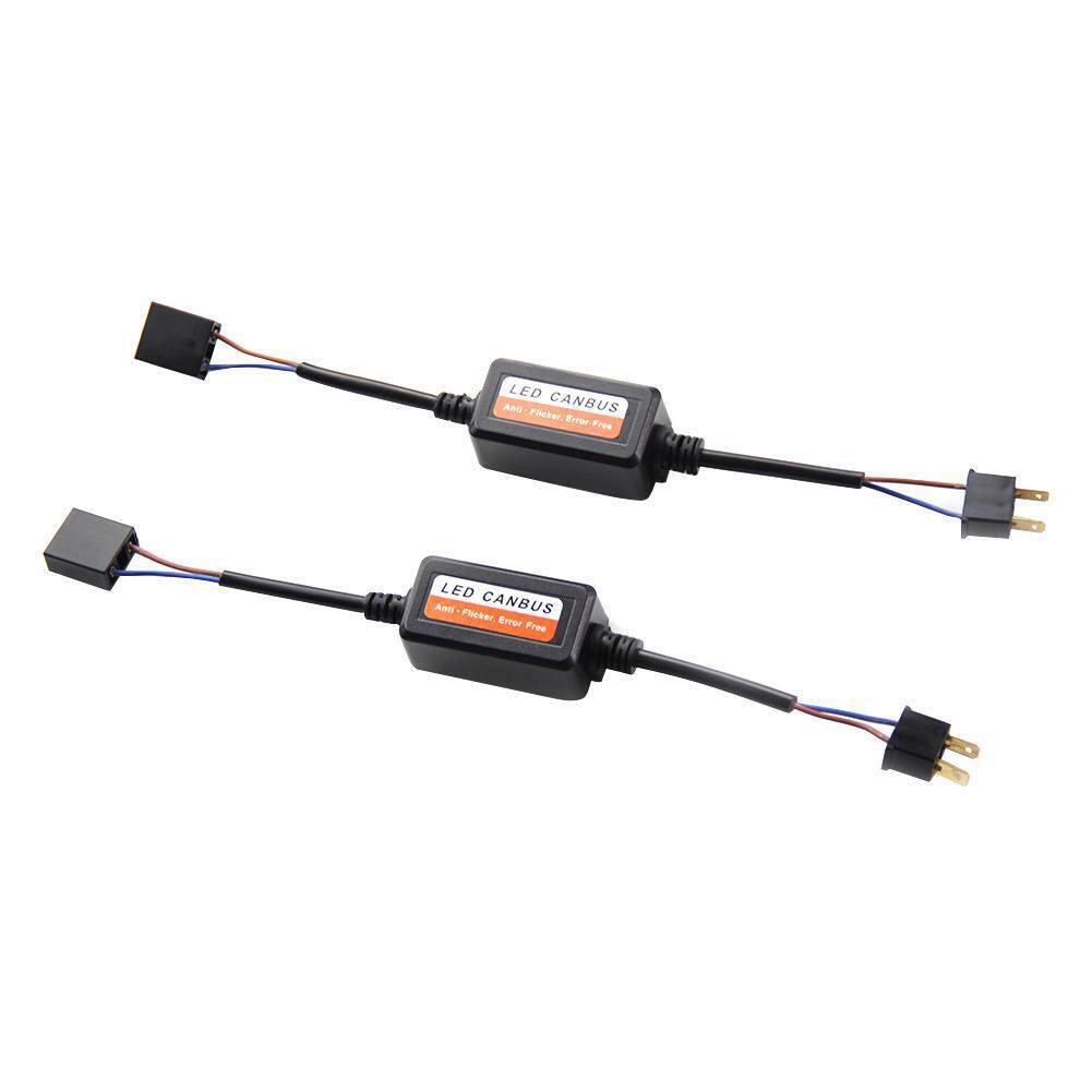 2 шт. светодиодный декодер фар адаптер Canbus антимерцающий жгут лампы резистор декодер предупреждение ошибка подавитель H1 H4 H7 H8