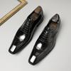 New Spring/Autumn Luxury Handmade Lace Up Genuine Leather Dress Oxford Flat Original Brand Men Business Shoes
