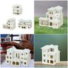 N Scale 1:500 Villa House Assembled Model Miniature Architectural Building Model Outland Realism Scene DIY Painting