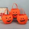 Halloween Portable Three-dimensional Pumpkin Bag All Saints' Day Candy Bag for Children Party Holiday Creative Spirit Props