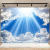 2D Sunbeam Heaven Backdrop, 2D Bright Sky and Clouds Decor