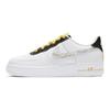 Детские кроссовки Air Force 1 07 LV8 GS Gold Links с зебровым принтом Белый Сатурн-Золотой Черный DH5480-100