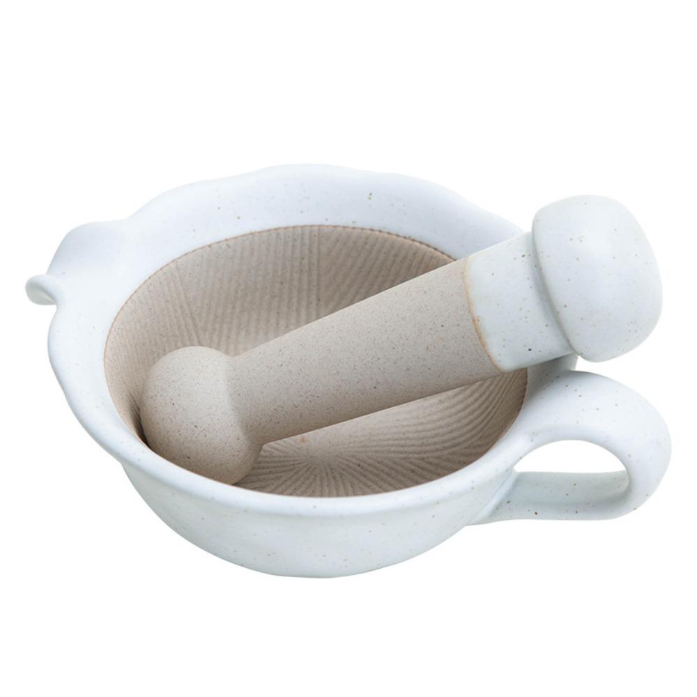 Manual Ceramic Grinding Bowl Safety Rice Paste Bowl Baby Food Milling Bowl  Garlic Ginger Grinding