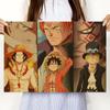 One Piece Retro Kraft Paper Anime Poster - Dorm Wall Decor