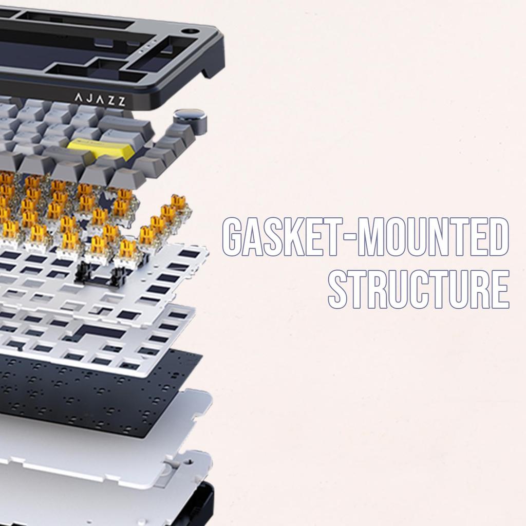 MechLands AJAZZ AK820 MAX HE Rapid Trigger Keyboard Gaming Keyboard Hall Effect Gasket Mechanical Keyboard Adjustable Actuation Magnetic Switch RGB