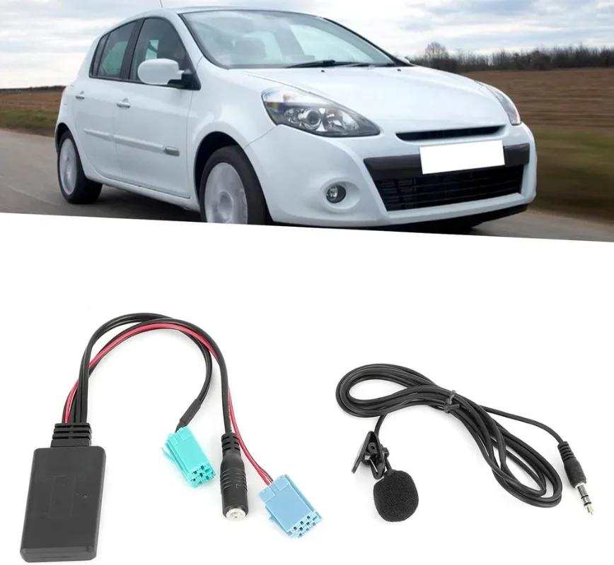 Автомобильный Bluetooth-совместимый 5.0 Aux кабель микрофон Handsfree мобильный телефон бесплатный адаптер для звонков для Renault Megane Espace Kangoo