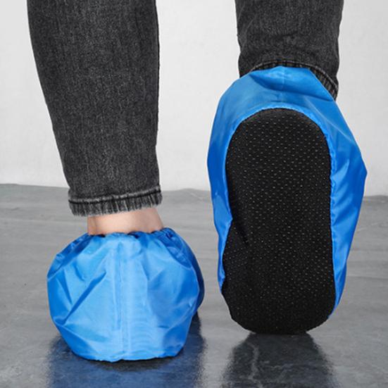 1 Pair Waterproof Shoe Covers Reusable Foldable Not-Slip Rain Boot Covers Wear Resistant Shoe Protector Overshoes