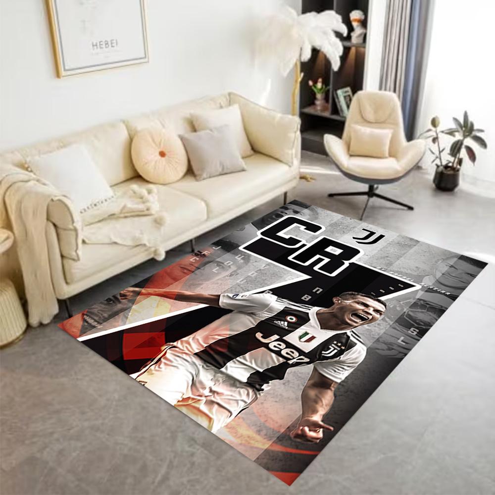 Ronaldo Legacy Continues Area Rug Suitable for Foyer Living Rooms Bedrooms Entryway Antislip Carpet Decorate Offices Best for Christmas