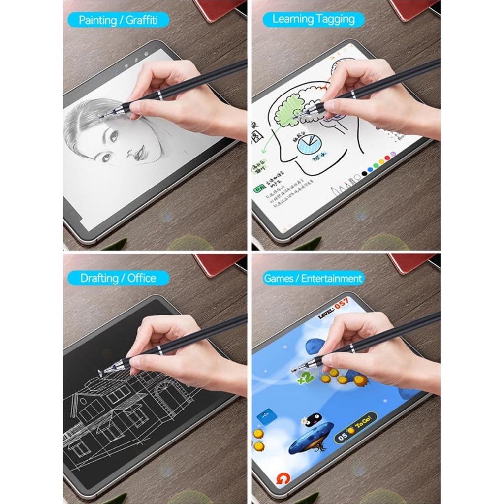 2 In 1 Stylus Pen for Universal Drawing Tablet Capacitive Screen Touch Pen for Tablet Mobile Android IOS Samsung Accessories