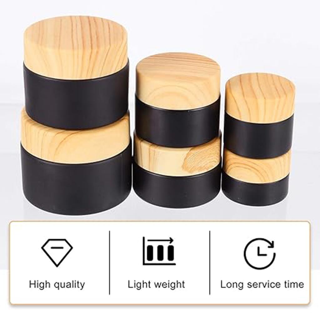 10г 15г 20г 30г 50г Пустая баночка для крема Многоразовые флаконы Косметические контейнеры Круглая стеклянная баночка для крема для лица Портативная дорожная бутылочка