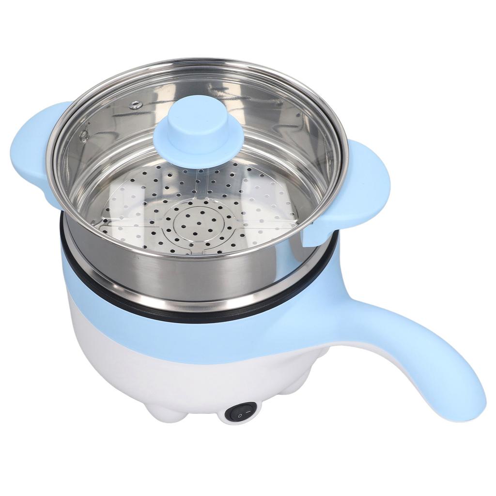 Car Electric Cooking Pot 24V 2L Portable Multifunction Skillet with Stainless Steel Steaming Pot