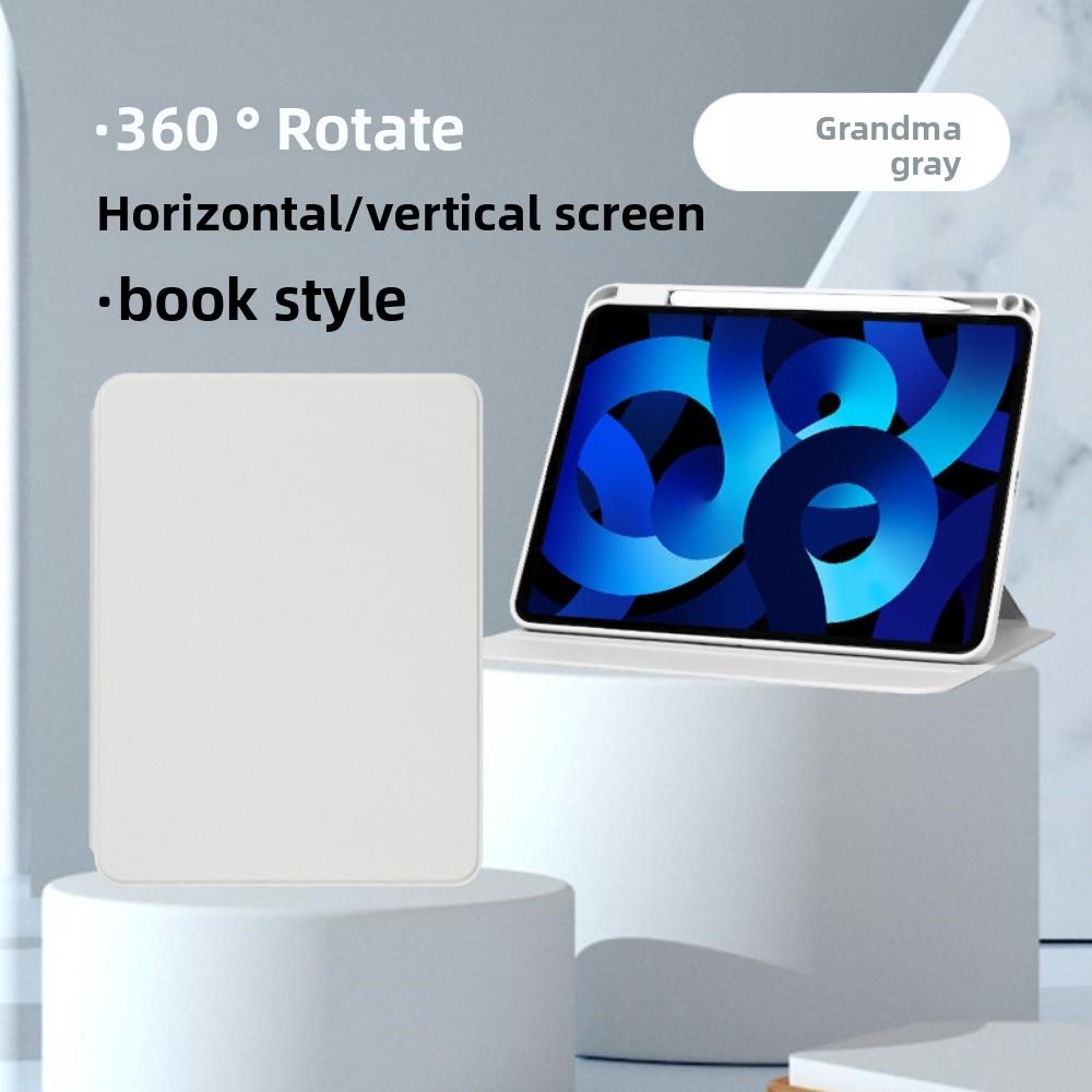 Кожаный чехол для 2024 iPad Pro 11 iPad Air 11 Обложка с вращающейся подставкой с акриловой задней крышкой 10.2 12.9