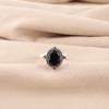 Драгоценный камень Черный Оникс Ювелирные изделия из серебра 925 пробы Ручной работы Кольцо с камнем июля RR-9-14