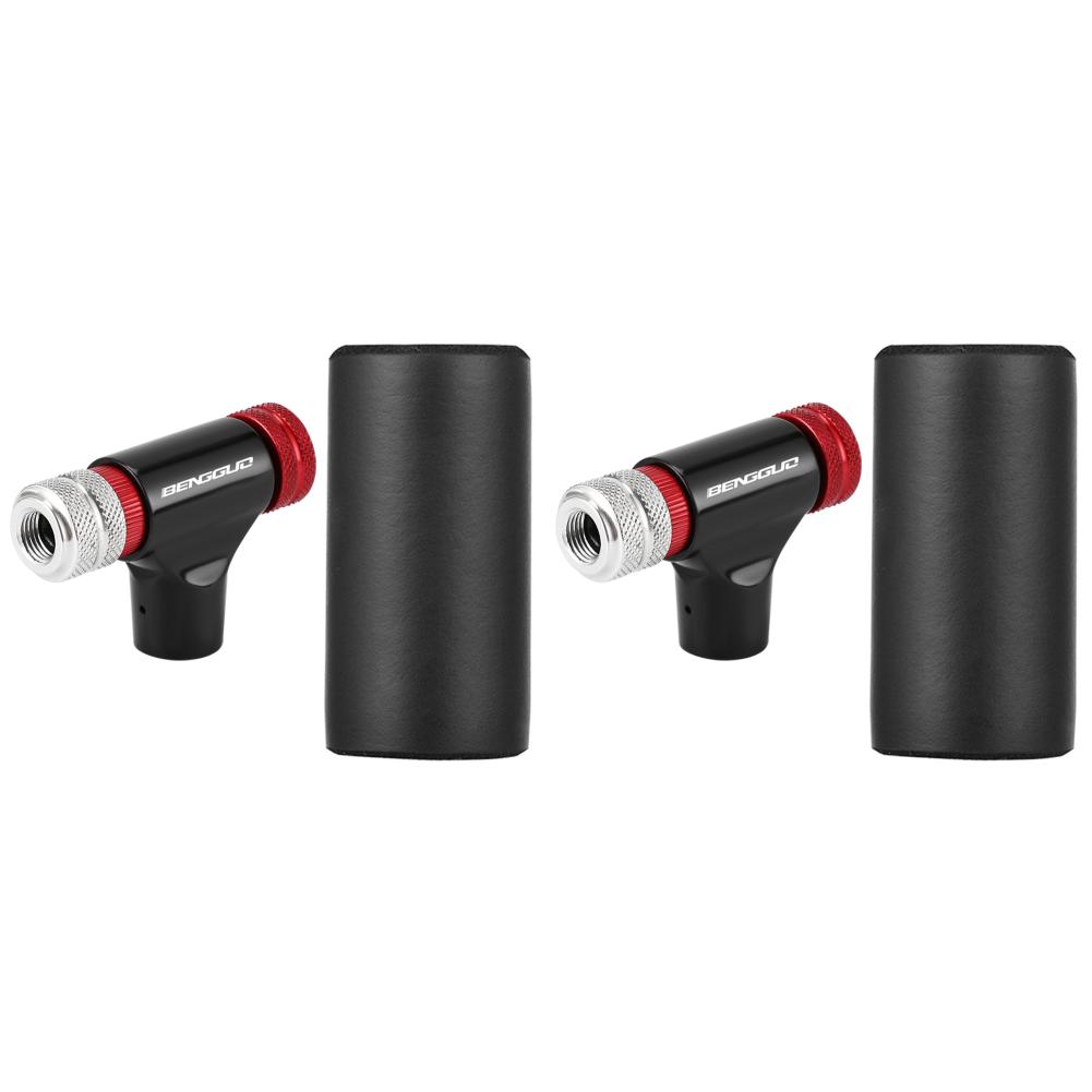 CO2 Bicycle Pump Schrader Presta Valve Mini Bicycle Pump Aluminum Alloy CO2 Bike Tire Inflator for MTB Road Bike