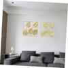 Ginkgo Leaf Wall Decor Palm Tree Indoor Wall Decor Metal Palm Leaves Art Leaf Wall Decor for Living Room Office Public Place Unique Home Decor Present