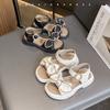 Girls Summer Sandals Sweet Princess Cute Butterfly-knot Bowtie Kids Open Toes Beach Shoes Soft Children Summer Sandals 26-37 New