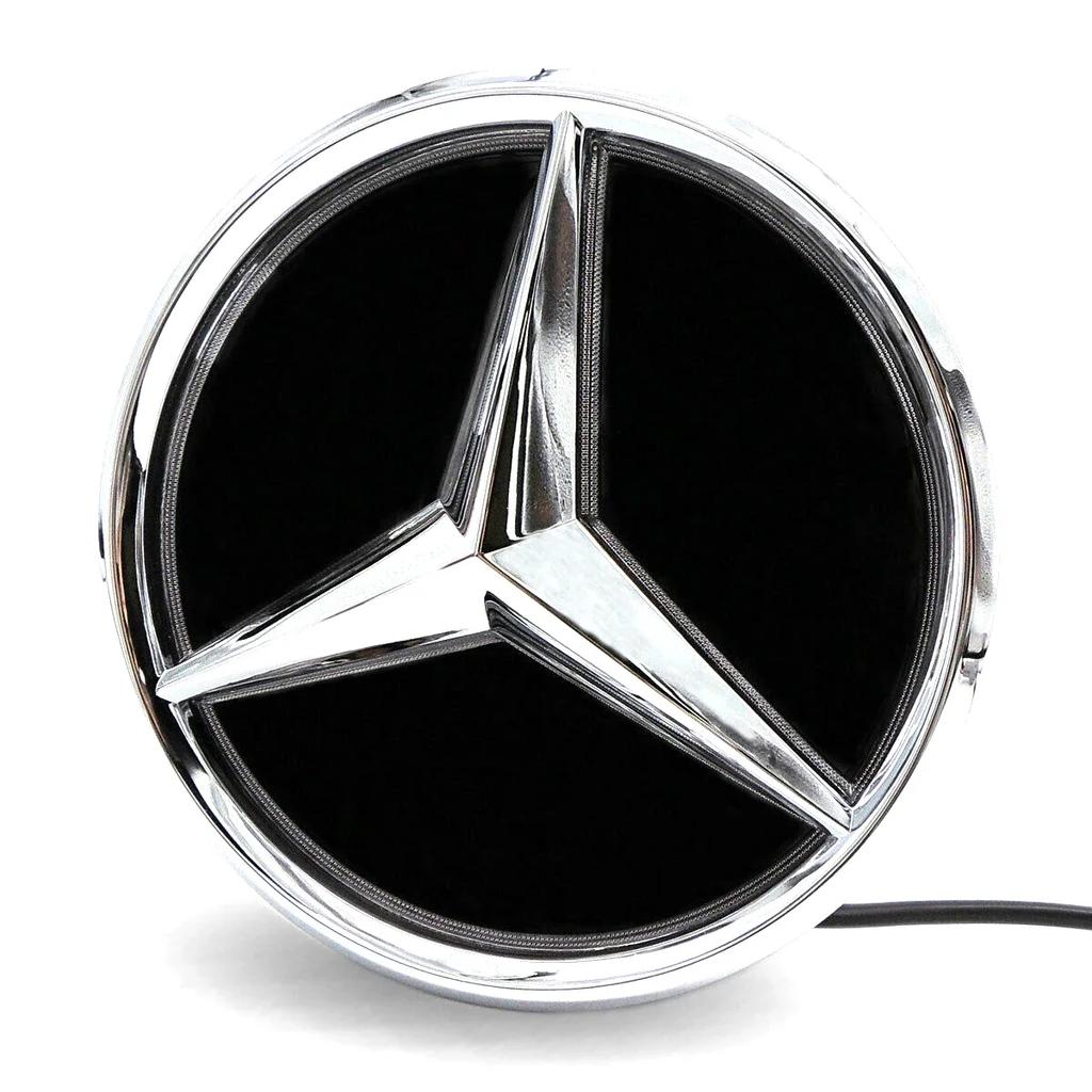 Хромированный серебристый новейший 3D для Mercedes Benz C W205 A W177 S W217 SL R231 CLA W118 CLS C257 GLA H247 GLB X247 Эмблема решетки радиатора