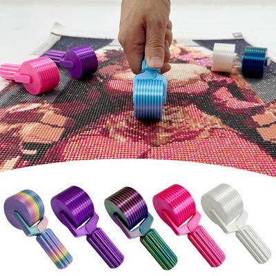 Ролик для алмазной мозаики, вышивка стразами, инструмент для рукоделия «сделай сам», съемный инструмент для алмазной мозаики с эргономичной ручкой для быстрой и надежной укладки алмазов