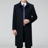Cashmere Coat Men's Long Over the Knee Autumn and Winter Thickened Nizi Windbreaker Woolen Coat Middle-aged and Elderly Dad Wear