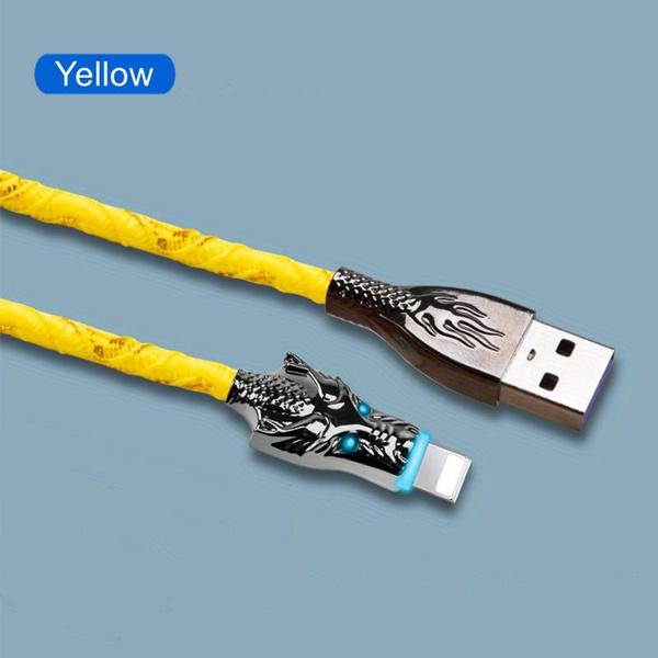 USB-кабель для быстрой зарядки, светодиодный цветной светильник, кран, кабель для зарядки телефона для IPhone / кабель Micro USB / Type-C для IPhone и других смартфонов Android