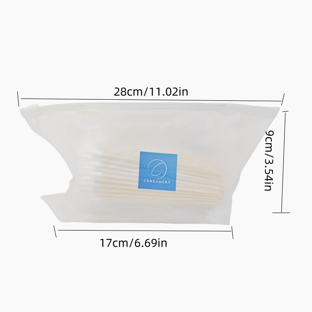 CDY2400pTATTOOBLU Уход за ушами Чистая деревянная ручка с заостренным кончиком Головка из хлопка Перманентная нить для бровей и ресниц Татуировка Красота Удаление макияжа