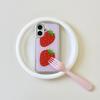 ГОРЯЧИЙ Роскошный Clmj ЛЕТНИЙ КЛУБНИЧНЫЙ Чехол для телефона для iPhone 17 16e 16 15 14 13 12 11 Pro Max X XR XSMAX 8 7 Air Plus Роскошный Прозрачный