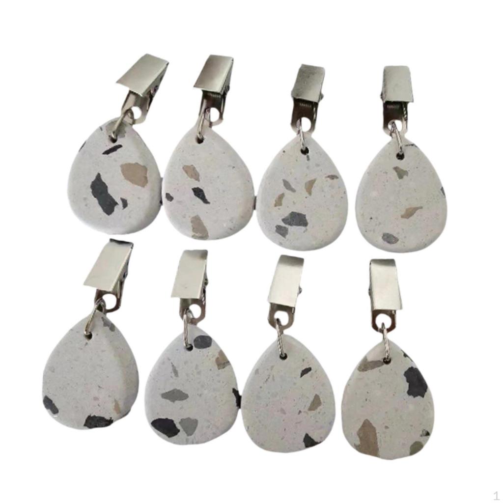 8 штук вешалок для скатертей для вечеринок и пикников из нержавеющей стали