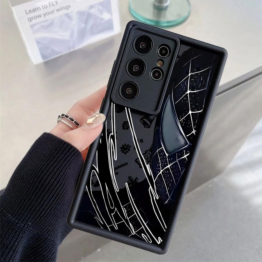 Рождественский чехол Marvel Человек-Паук для Samsung Galaxy S24 Plus S25 Edge S21 S25 Ultra S22 S23 FE S24Ultra S20FE Мягкий чехол
