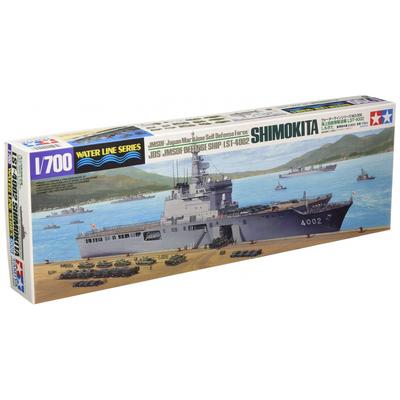 Tamiya 1700 Waterline Series No.006 Транспортное судно сил морской самообороны LST-4002 Shimokita Пластиковая модель 31006