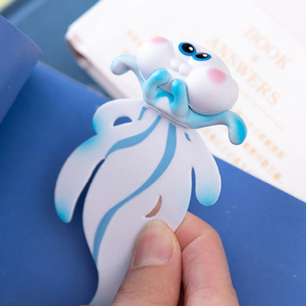 Морской конёк 3D Мультяшный Закладка для книги Манта Сплющенная Медуза Закладка Студенты
