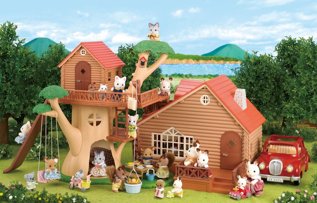 Sylvanian Families Family Trip Series Overnight Family Cottage Co-52