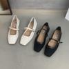 Мода Bailamos 2025 Новый бренд Женские балетки Модные туфли Мэри Джейн с квадратным носком и неглубоким вырезом Мягкие повседневные балетки Туфли-слингбэки