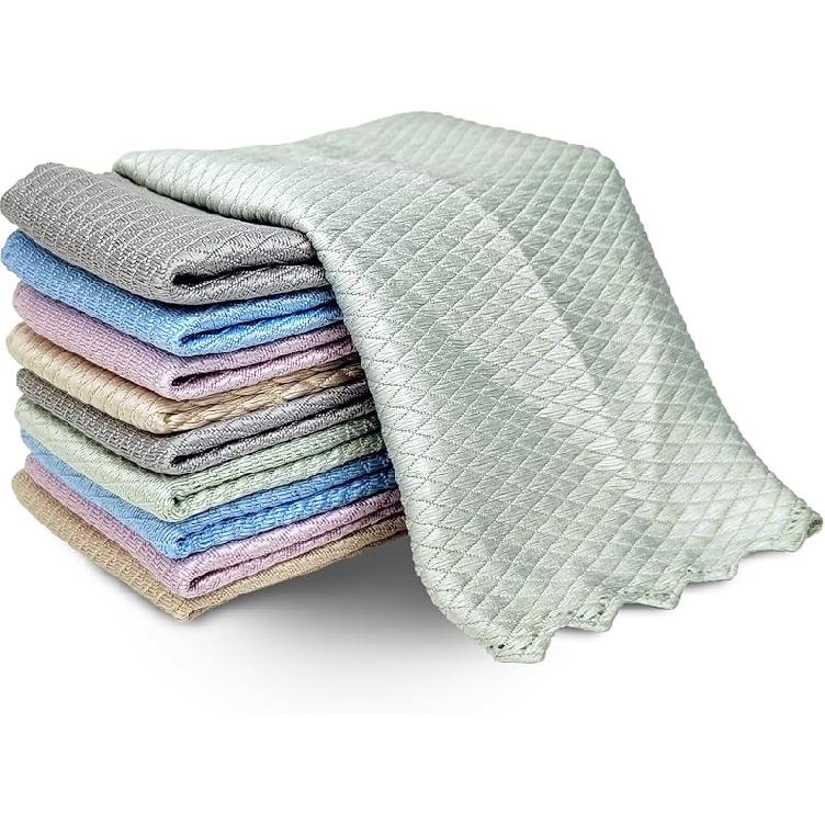 5 Pcs Extra Soft Microfiber Cleaning Cloths – High-Absorbency, Quick-Drying, and Non-Scratch for Electronics, Glass, Windshields, and Kitchen