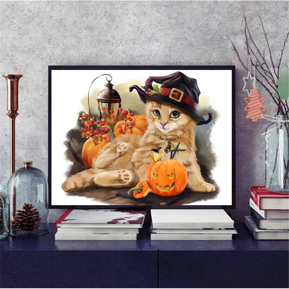 5D DIY Алмазная живопись Cat