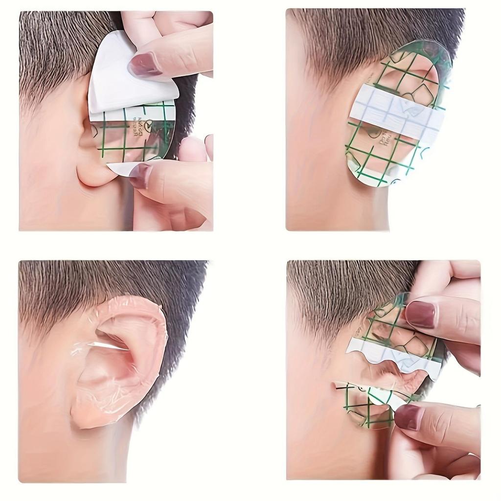 20 шт. водонепроницаемые наклейки для ушей/защитные патчи для ушей для купания, душа, мытья волос, душа, водонепроницаемые наклейки для ушей