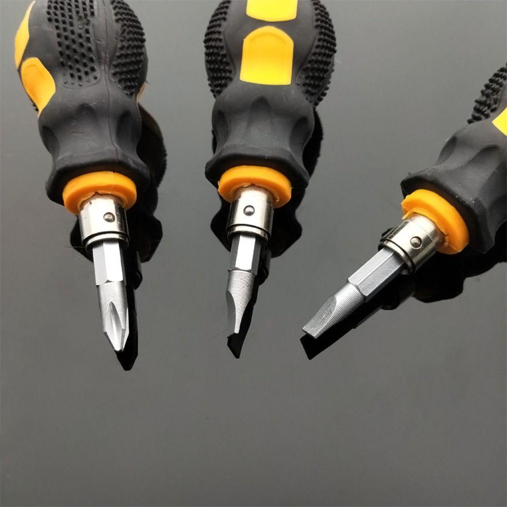 Compact Radish Head Screwdriver Phillips Slotted Screwdriver Mini Screwdriver DIY