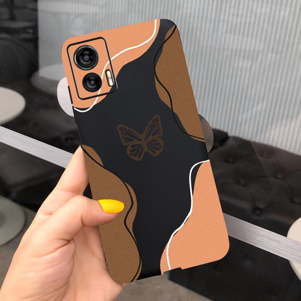 For Moto Edge 30 Neo 30 Lite Bumper Shell Flower Couple Love Heart Printing Phone Case For Motorola Edge30 Neo 30Neo Soft Capas