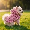 Fashion Leopard Print Dog Clothes Warm Fleece Teddy Dog Coat Jacket Thickened Pet Padded Coat Dog