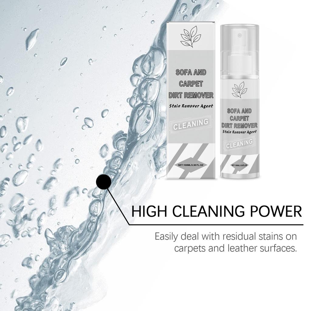 Multi-purpose Carpet Leather Surface Cleaner, Home And  Sofa Decontamination Spray Cleaning And Care Liquid100ml