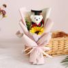 10Pcs/Set Mini 14cm Graduation Season Bear Flower Bouquet Bachelor Bear  Graduation Gift